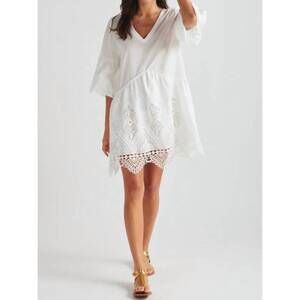 NEW VALERIE KHALFON martinez dress in white